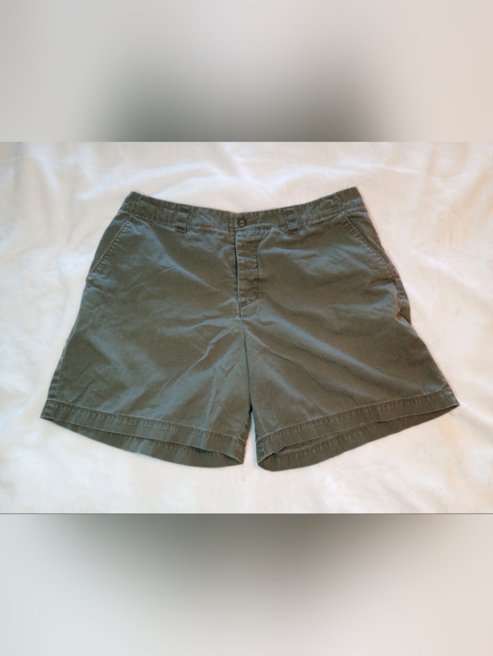 Eddie Bauer Cotton Chino Shorts Olive Adventure Hiking Gorpcore Cottagecore Pant
